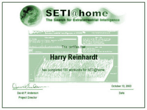 SETI@Home - 100 Work Units