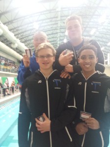 THS Swim Relay Team,  VHSL Championships at GMU's Jim McKay Natatorium. 