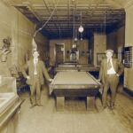 Henri Devigne in his Pool Room in Charleroi, Pennsylvania, 1920s Henri_Devigne_Poolroom