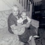 Julienne Devigne with grandson Henri Devigne, Julienne_Devigne__Grandson_Henri_Devigne