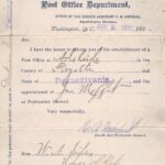Appointment of John Moffit as Postmaster, Adelaide, Pennsylvania, 2 June 1894 Moffit_Postmaster_Appointment