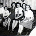 Patricia, Margaret and Frances (far right) Devigne, abt 1950 Patty_Peggy_Fran_Devige