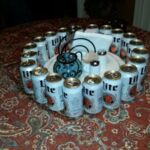 Many cans of beer were consumed during the two-day reunion. Beer