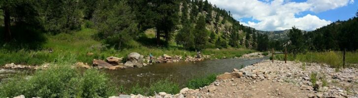 Fly fishing along the Big Thompson colorado20150720