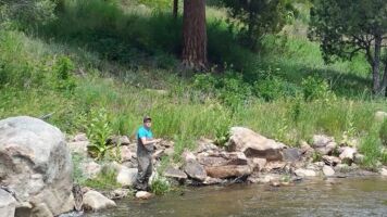 Fishing along the Big Thompson colorado20150724