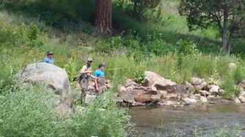 Fishing along the Big Thompson colorado20150725