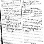 G. W. Gibson, summary of service Gibson