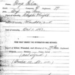 G. W. Gibson Casualty record Gibson