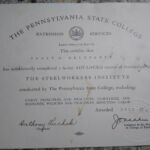 Harry B. Reinhardt, Sr. PSC Diploma