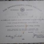 Harry B. Reinhardt, Sr. PSC Diploma