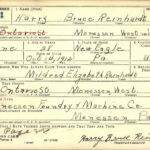WWII Draft Reg. Card - Harry B. Reinhardt, Sr.