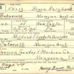 WWII Draft Reg. Card - Harry B. Reinhardt, Sr.