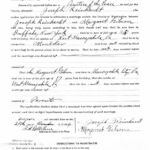 Joseph H. Reinhardt Sr/Margaret Gibson Marriage License