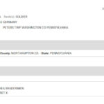 William Crites served during the American Revolutionary War- from DAR Genealogy DB