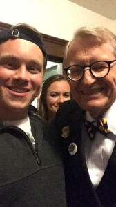 Ross and WVU President E. Gordon Gee