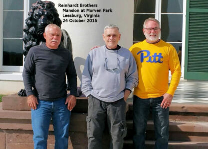 Pop-Pop and his brothers at Morven Park Mansion