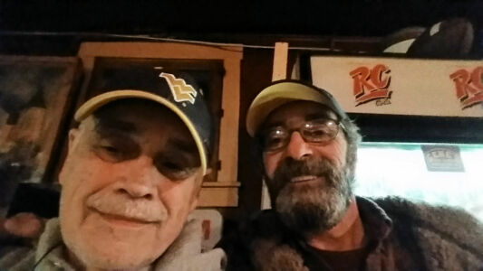 Pop-Pop and his friend Pat at Gene's Beer Garden in Morgantown, WV