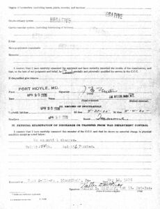 CCC - Discharge Physical Exam, Clearfield, PA (2 fo 2)