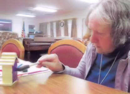 Painting the Birdhouse