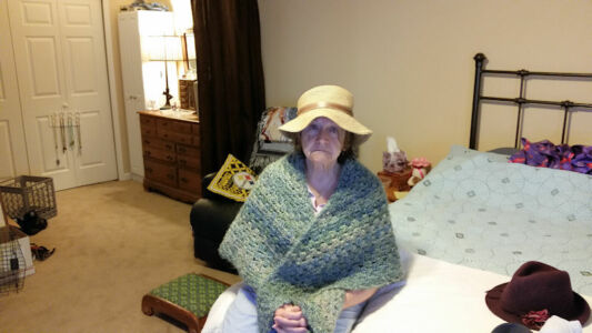 Granny in her hew digs