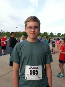 Owen did a 5K run this month