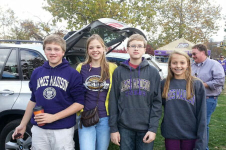 Cousins at JMU Homecoming