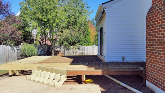 Footers and framing all done; waiting for inspection.