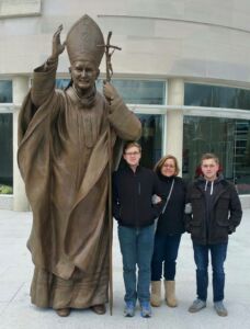 With Mom at the Saint John Paul II National Shrine
