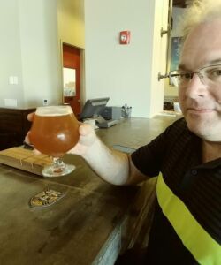 Dad at 26° Brewing Company, Pompano Beach, FL