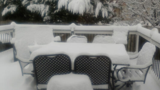 First snow of the year...six inches